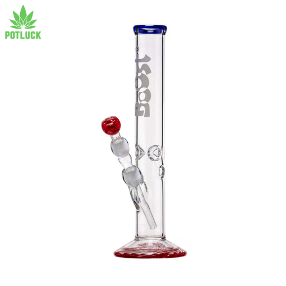 This Boost Cane Glass Bong is a simple piece of glass art that will lift you high! It comes with some discreet mixed colour accents upon the sturdy heat proof