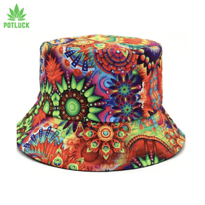 Tie Dye psychedelic Bucket hat for Adult head