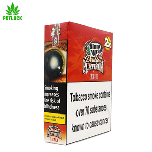 Double Platinum Blunt Wraps are made from high quality tobacco leaves with each one being induced with delicious double drip natural flavourings to bring out the best taste for your smoke. Each pack contains two Double Platinum Blunt Wraps which are sealed in a foiled packaging to keep the freshness inside.