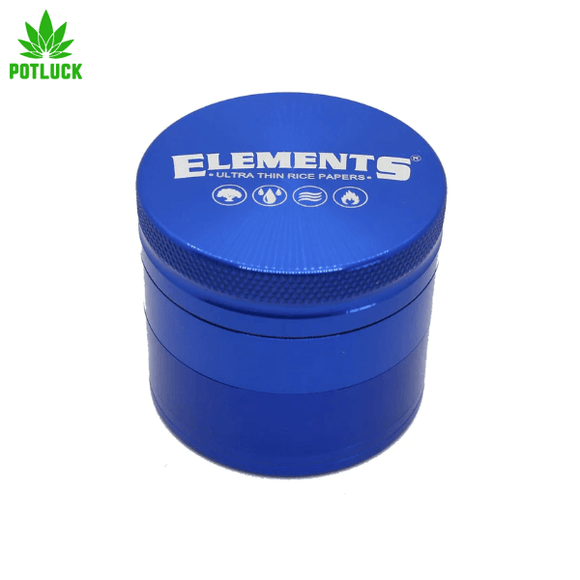 The Elements 4 Piece Grinder is an awesome new grinder from Elements. These grinders are a thing of beauty machined out of aluminium and anodized in a brilliant blue. These will definitely impress your friends at your next session.