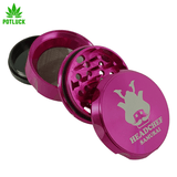 Headchefs’ The Samurai is a 4 part sifter grinder with small crystals in each indent. This is a stylish yet powerful ergonomic design that makes grinding your herbs a breeze. It has a set of very sharp teeth (Hence Samurai) that will go through even the toughest of herbs with relative ease.