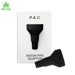 Pax waterpipe adapter fits over the top of the mouthpiece and then inserts into either 14mm or 18mm waterpipe sockets